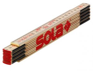 SOLA - H 2/10 - drevený skladací meter 2m SOLA www.profimeranie.sk