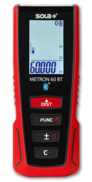 SOLA - METRON 60 BT - laserový diaľkomer 60m BT SOLA www.profimeranie.sk
