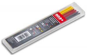 SOLA - SC TLM2 - Barevná tuha s voskom, 2x červená, 2x žltá, 2x šedá SOLA www.profimeranie.sk