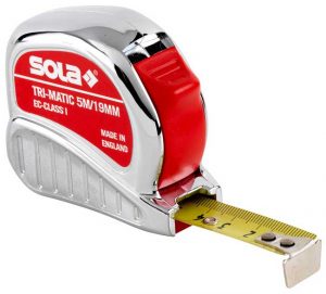 SOLA - Tri-Matic TM 8 - zvinovací meter 25mm/8m SOLA www.profimeranie.sk